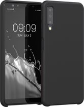 kwmobile telefoonhoesje geschikt voor Samsung Galaxy A7 (2018) - Hoesje met siliconen coating - Smartphone case in zwart