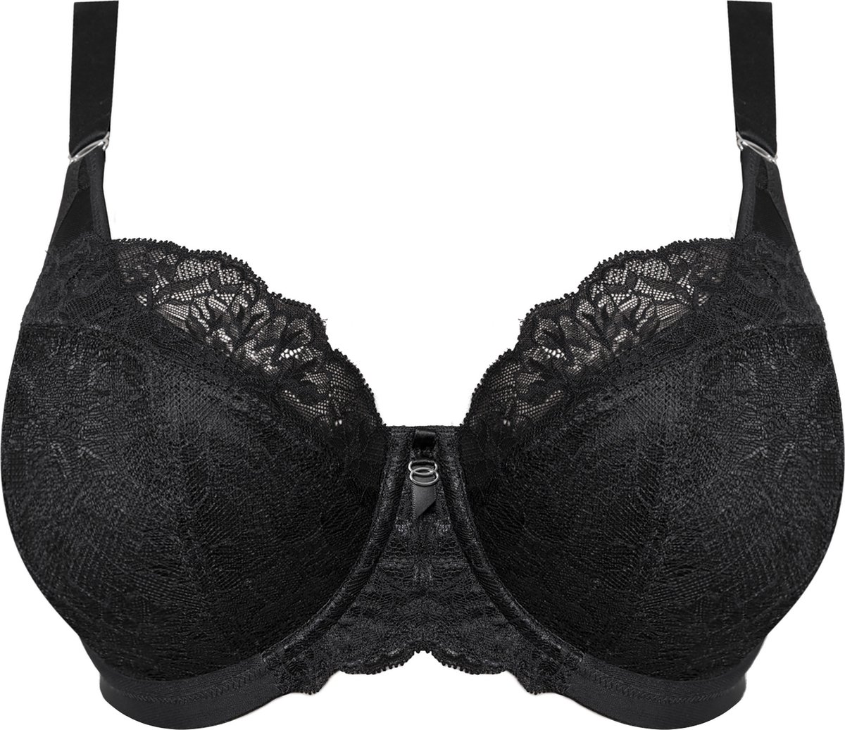 Elomi Brianna padded half cup Dames Beha - Maat 90G (EU) Zwart