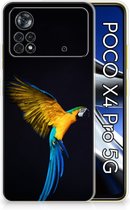 GSM Hoesje Xiaomi Poco X4 Pro 5G Bumper Hoesje Papegaai