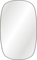 INSPIRE - wandspiegel - spiegel ovale BLOOM - 50 x 80 cm - zwart - metaal
