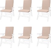 Premium Coussin de siège de chaise de Jardin de qualité supérieure Ceintures sécurisées Strings et élastique à Trek sur le dos Résistant à l'eau Convient pour l'intérieur et l'extérieur