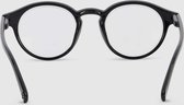Gemaakt Van Gerecycled Plastic - Five2One-Eyewear Puffin - Leesbril - Computerbril - +1.5 - Dames / Heren - Donker Zwart