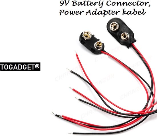 9V Batterij Connector kabel 1st