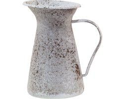 Decoratie Gieter 12*12*20 cm Grijs, Wit Metaal Woonaccessoires Huisdecoratie Tuinaccessoires