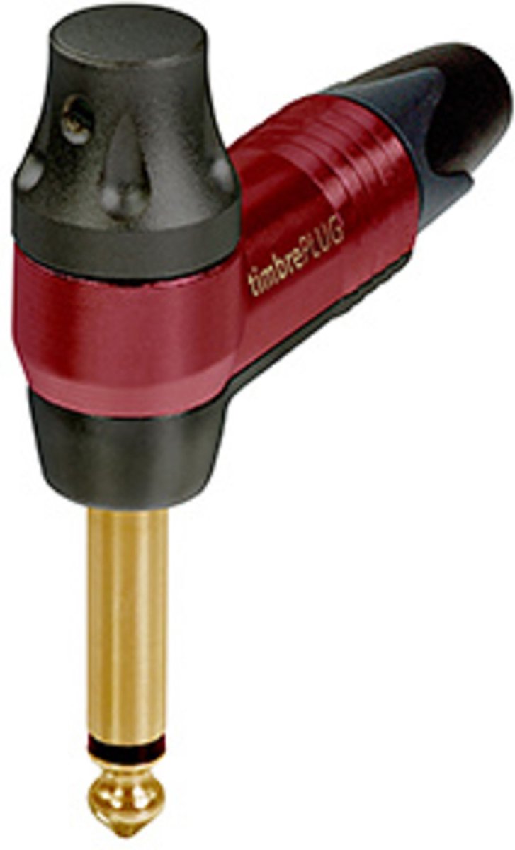 Neutrik NP2RX-TIMBRE Jackplug 6.35 mm Stekker, haaks Aantal polen: 2 Mono Rood 1 stuk(s)