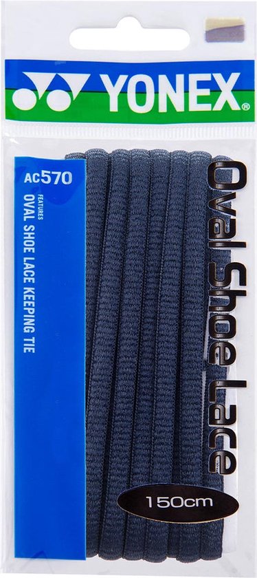 Lacets sport ovales Yonex (AC 570) - bleu foncé - 150cm