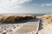 150 x 100 cm - Canvasschilderij - duinen - strand - print op canvas