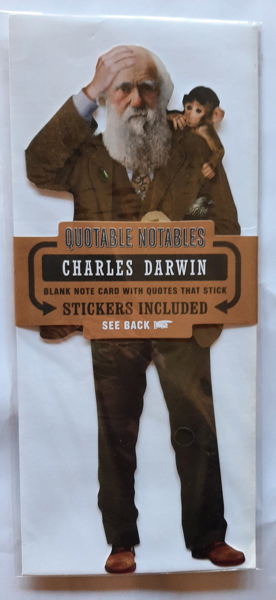 the unemployed philosophers guild charles darwin quotable notes bedankt wenskaart - verjaardagskaart- ansichtkaart – felicitatiekaart met Envelop