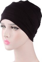 Turban - Head - Bonnet chimio - Bandeau Bonnets femme - Bonnet turban - Couvre-chef - Bonnet - Foulard - Bonnet - Zwart - Hijab - Bonnet de nuit - Couvre-chef - Soins capillaires