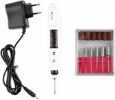 Ariko nagelfrees machine - Elektrische Nagelfrees incl. Bitjes & Schuurrolletjes – Nagelpen - Manicure en Pedicure set - 6 Diamantslijpers - 6 Schuurrolletjes