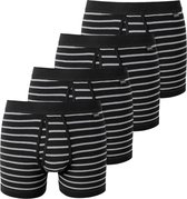 Schiesser onderbroek kort met voorsluiting 4 pack Original Classics fijnrib