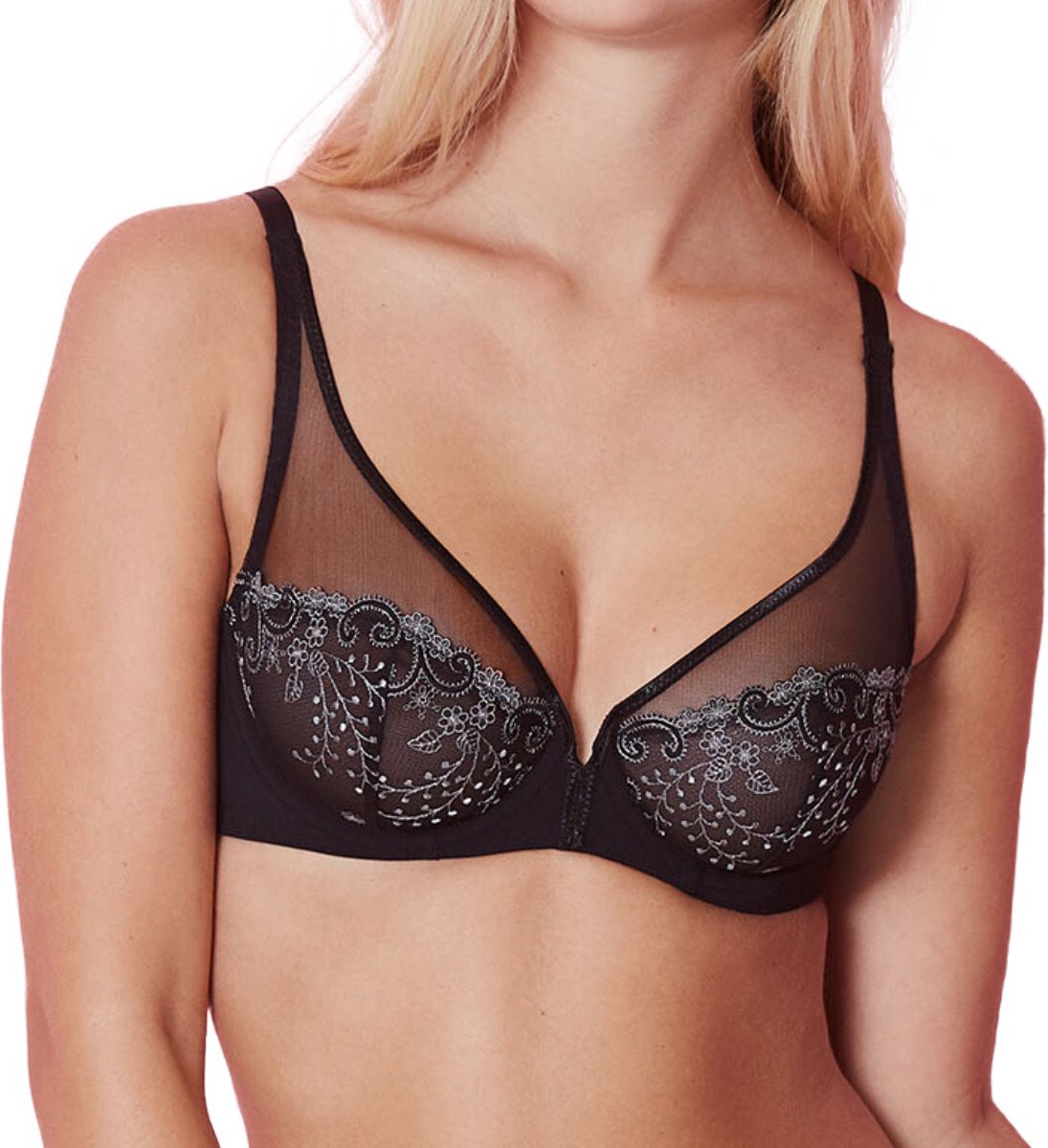 Soutien-gorge SIMONE PÉRÈLE Délice Peau - 95C (80C EU), Triangle Plongeant