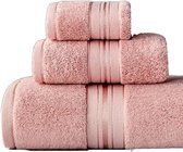 Flair™ Handdoekenset van 3 - Handdoeken - Roze - Luxe Handdoekenset - Comfort - Zachte Handdoeken