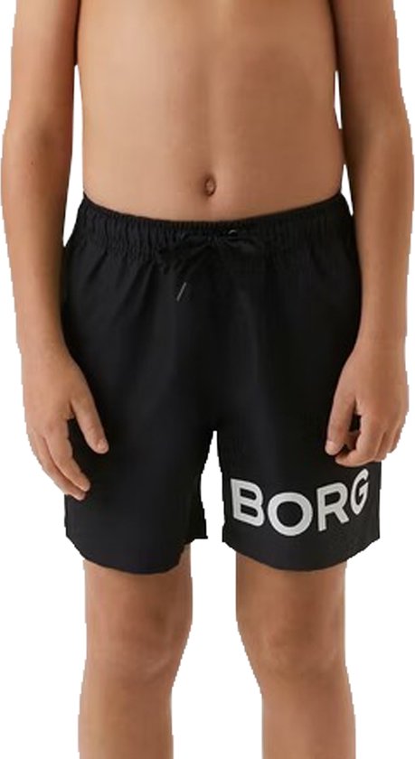 Björn Borg Shorts Karim Black Beauty - jongens zwemshort maat 146-152