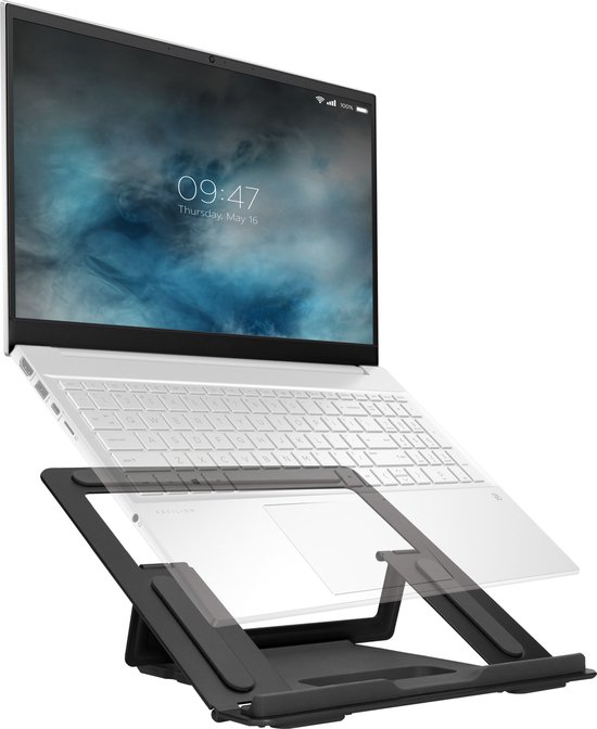 Mobiparts Laptop Standaard | Mobiparts Zwart Verstelbaar