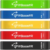 Resistance band Weerstandsbanden Fitness Elastiek - Set van 5 - Kracht en Conditietraining - Full-body Workout - Multicolor