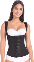 Waisttrainer Vest L Zwart - Drukpak BBL Liposuctie Buikwandcorrectie Postoperatief