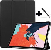 LuxeBass Hoesje geschikt voor  iPad 10,2 2019/2020 Tri fold bookcover+ gratis touchscreenpen -  iPad 2019/2020 hoes - telefoonhoes - gsm hoes - telefoonhoesjes