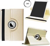 LuxeBass Hoesje geschikt voor iPad Air 1 2013 / Air 2 2014 / 2017 / 2018 9.7 inch Draaibaar Hoesje - Goud