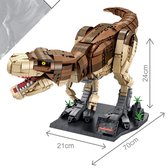 IDEEN Jurassic Dinosaur World Park Mosasaurus Tyrannosaurus 1813st - Met giftbox - Compatible with Lego