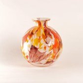 Design Vaas Bolvase With Neck - Fidrio RIO - glas, mondgeblazen bloemenvaas - hoogte 19 cm