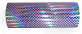 DPL Opac Vinyl Sticker Folie voor snijplotters – Schubben Patroon - Hologram Paars - 30 x 100cm