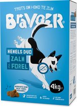 Bravoer Hemels Duo Zalm & Forel - Hondenvoer - 4 kilo