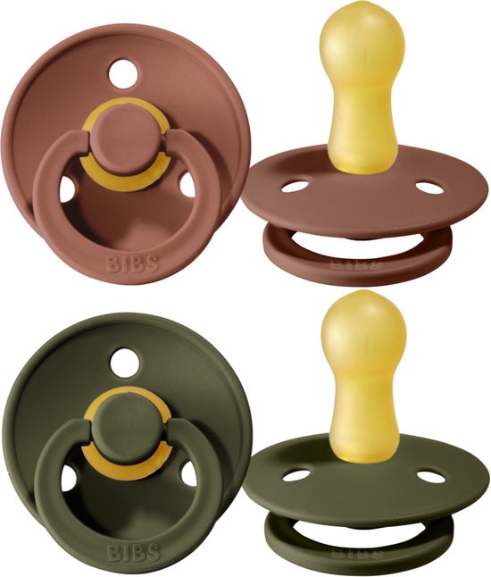 BiBS - Colour Pacifier - Stage 2 Fopspeen - 6+ maanden - 2 stuks ...