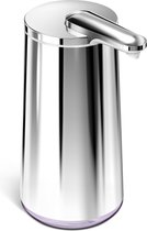 Zeepdispenser met Sensor, Oplaadbaar, 295 ml, Gepolijst Zilver - Simplehuman