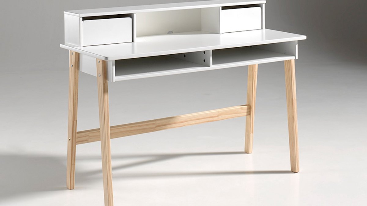 Vipack Bureau Kiddy - 120 x 90 x 55 cm - wit