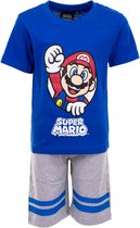 Nintendo Super Mario shortama - blauw - maat 122