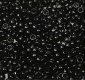 08 401F | Miyuki rocailles seed beeds 8/0 Opaque Black Matte | Glas kralen | Zwart Mat| 10 gram