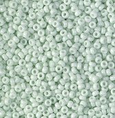 11-3318 | Miyuki rocailles seed beeds 11/0 Opaque Light Mint Green | Glas kralen | Mint groen | 11-3318