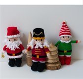 Haakpakket Kerstman, elf en notenkraker