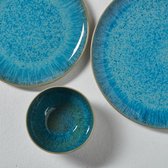 Portugees servies - dinerbord reactive blauw - servies - keramiek - set van 4 - 28 cm rond