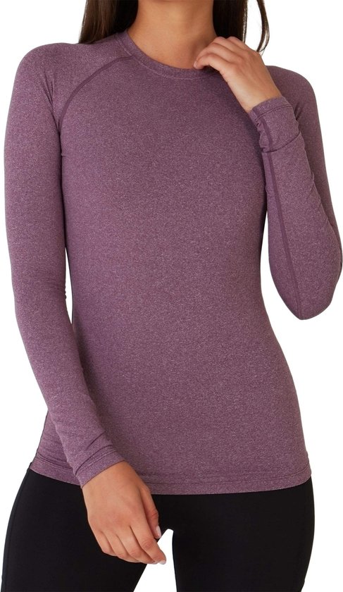 Foto: Superthermal compressietop met lange mouwen voor dames purper