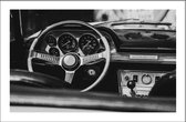 Walljar - Vintage Car II - Muurdecoratie - Poster met lijst