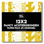 Studio Ins & Outs Fancy achtergronden #5 - Okergeel