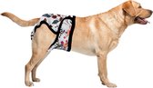 Loopsheidbroekje hond Roze bloem Maat L - Herbruikbaar - Hondenluier - Wasbaar - Heupomvang 36-46 cm - Bij loopsheid en incontinentie