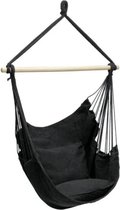 Zizza NL® Hangstoel - Voor binnen en buiten - Met kussen - Zwart