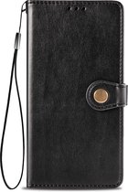 POCO X3 Pro Hoesje - Mobigear - Snap Button Serie - Kunstlederen Bookcase - Zwart - Hoesje Geschikt Voor POCO X3 Pro