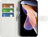 Xiaomi Redmi Note 11 Pro 5G Hoesje - Mobigear - Classic Serie - Kunstlederen Bookcase - Wit - Hoesje Geschikt Voor Xiaomi Redmi Note 11 Pro 5G