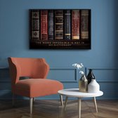 Walljar - Not In My Dictionary - Muurdecoratie - Poster met lijst