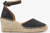 VIA VAI Espadrilles tressées Flora - Avec talon compensé - Zwart - Taille 38