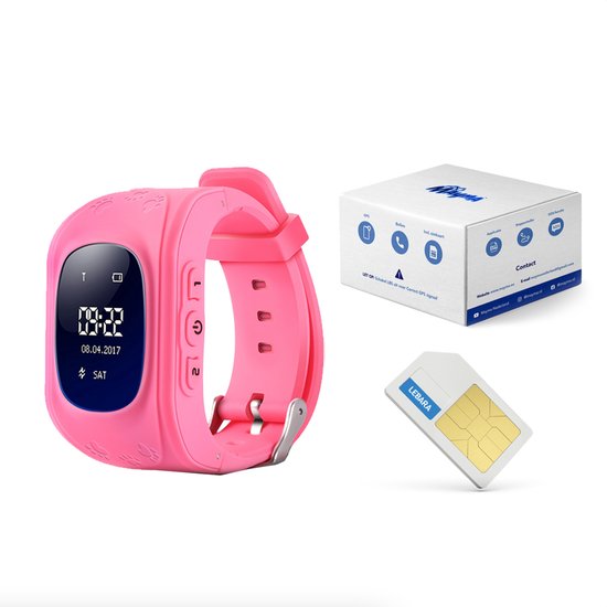 Kinder Smartwatch Roze GPS Kinderen Smartwatches Gps tracker