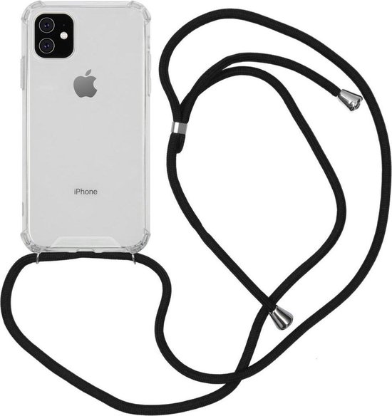 iParadise iPhone 11 hoesje met koord transparant shock proof case