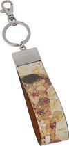 Goebel - Gustav Klimt | Sleutelhanger De Kus | Kunstleer - 16cm