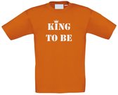 T-shirt kinderen King to be | koningsdag kinderen | oranje t-shirt | Oranje | maat 116