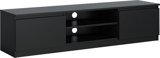 Pro-meubels – Tv meubel – Salvador – Zwart mat – 160cm – Tv kast