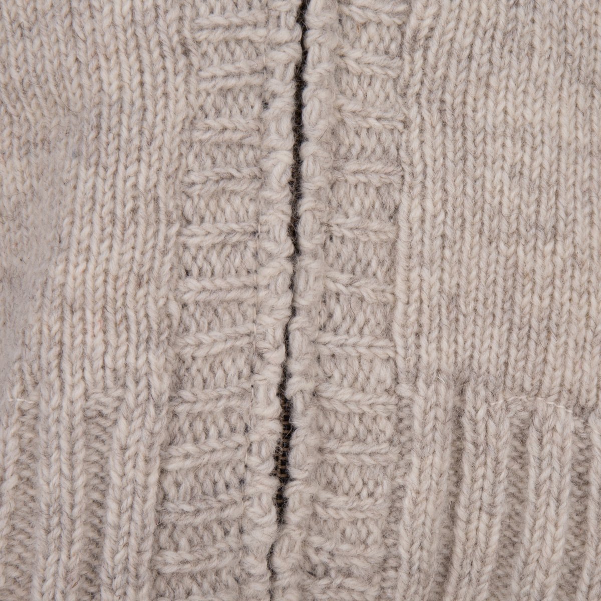 Gebreid Wollen Dames Vest van Schapenwol met Polyester Fleece voering en vaste capuchon SHAKALOHA W Brizo ZH 3XL Beige